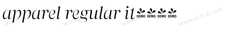 apparel regular it字体转换